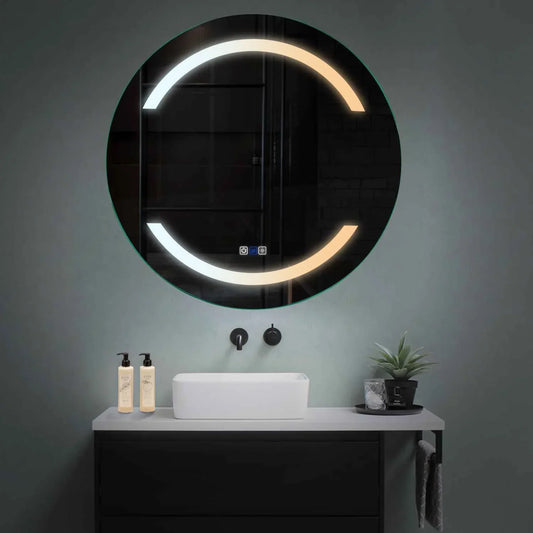 Oglinda LED Rotunda, Touch LED, Dimare, Dezaburire, LED Reglabil 3000K-6000K - Gama Salono Model 4