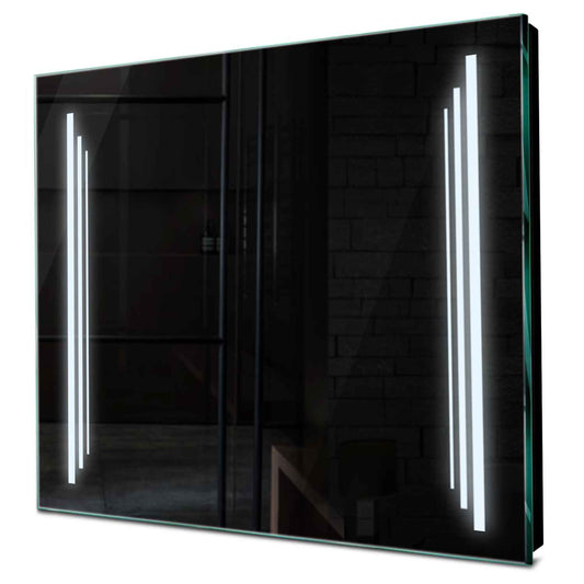 Oglinda LED patrata cu lumina LED rece Gama Salono Model 8 fara butoane - Reyze