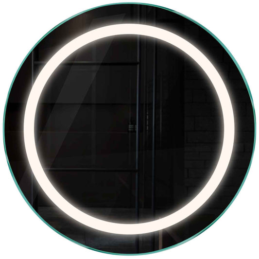 Oglinda LED rotunda cu lumina LED neutra Gama Salono Model 1 fara butoane - Reyze