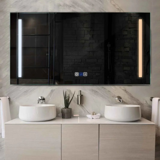 Oglinda LED Orizontala, Touch LED, Dimare, Dezaburire, LED Reglabil 3000K-6000K - Gama Salono Model 5