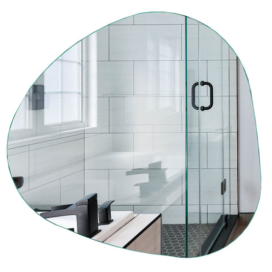 Oglinda simpla asimetrica cu prindere pe perete luft 10 mm - Reyze
