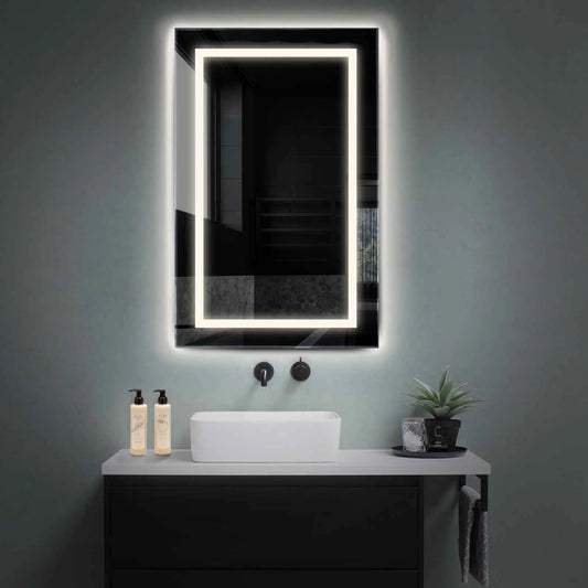 Oglinda LED verticala 60x120 cm cu lumina LED neutra Gama Salono/Ambient Model 1 fara butoane - Reyze