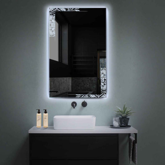 Oglinda LED Verticala, Fara functii, LED 6000K Rece - Gama Good Vibes Model 4