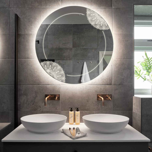 Oglinda LED Rotunda, Fara functii, LED 4000K Neutru - Gama Good Vibes Model 7