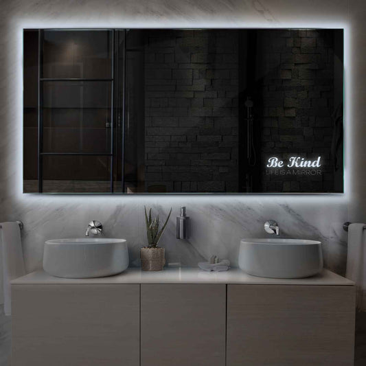 Oglinda LED Orizontala, Fara functii, LED 6000K Rece - Gama Motivated Model 6