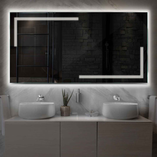 Oglinda LED Orizontala, Fara functii, LED 4000K Neutru - Gama Minimal Model 2