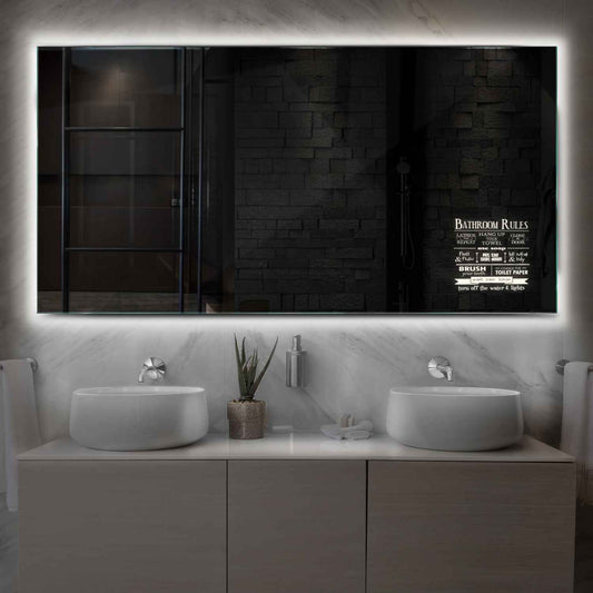 Oglinda LED Orizontala, Fara functii, LED 4000K Neutru - Gama Motivated Model 5