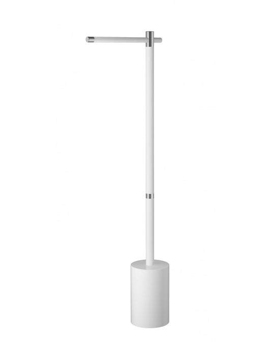Suport pentru prosoape cu o singura sina cu stativ vertical SPARKE model TAILA 01 WHITE- CHROME