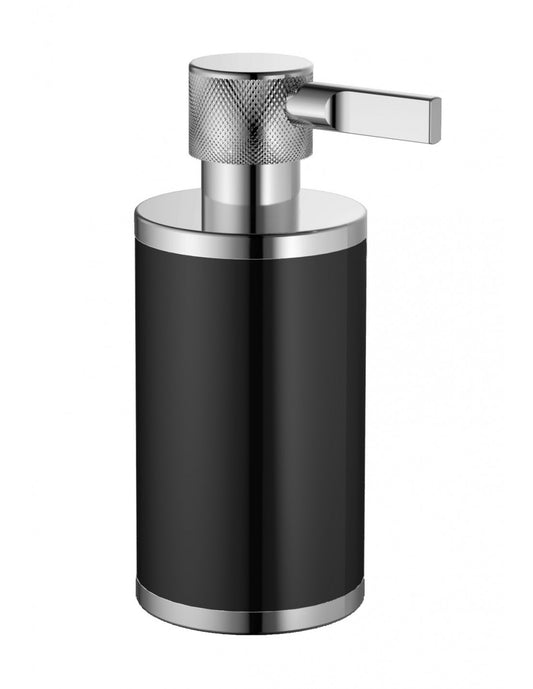 Recipient dozator de sapun lichid SPARKE model LUSTA 04 BLACK-CHROME