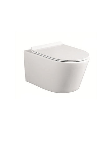 Vas de toaleta WC suspendat pe perete cu capac SPARKE model KESSY 01 WHITE
