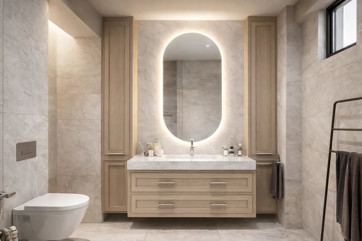 Baie Mică? Ce Formă de Oglindă LED Face Spațiul să Pară Mai Mare