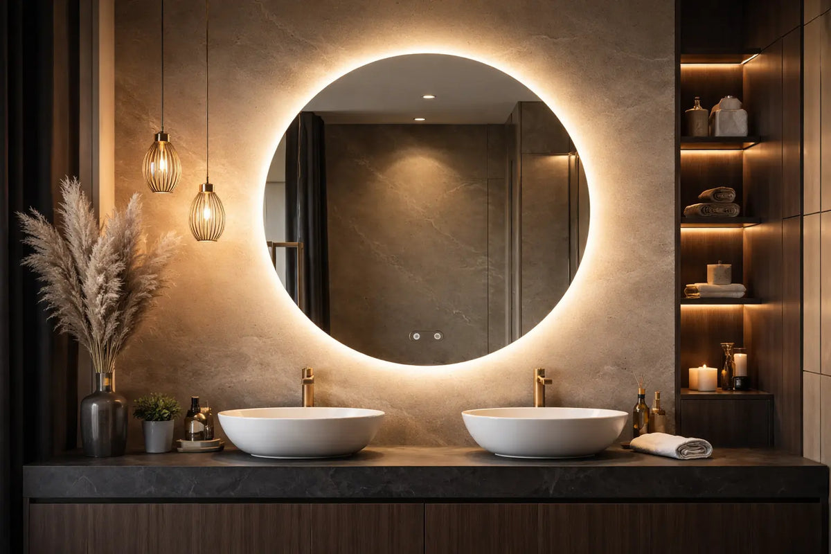 Oglindă LED + Iluminare Ambient – Cum Creezi un Efect Premium în Baie