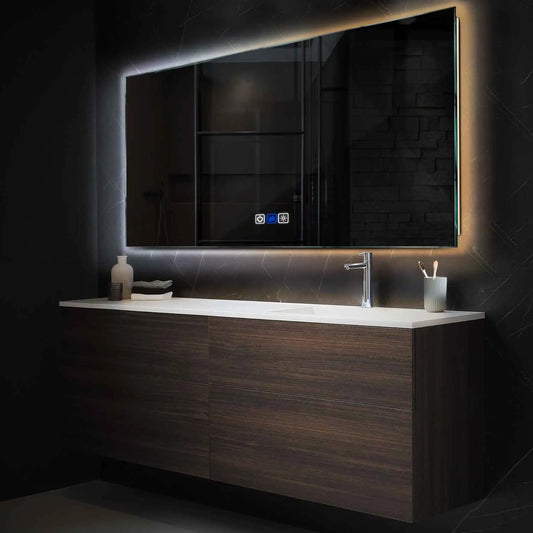 Oglinda LED Orizontala, Touch LED, Dimare, Dezaburire, LED Reglabil 3000K-6000K - Gama Ambient Model 1