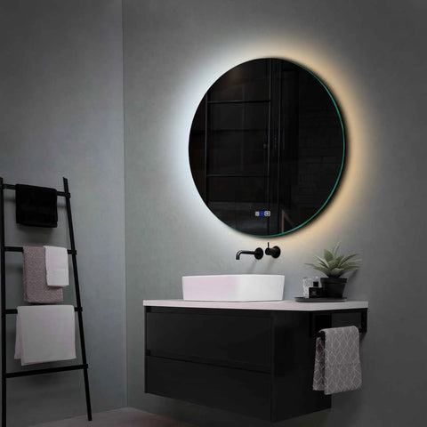 Oglinda LED Rotunda, Touch LED, Dimare, Dezaburire, LED Reglabil 3000K-6000K - Gama Ambient Model 1