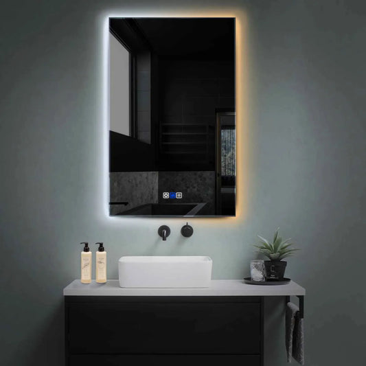Oglinda LED Verticala, Touch LED, Dimare, Dezaburire, LED Reglabil 3000K-6000K - Gama Ambient Model 1