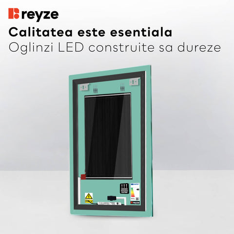 Oglinda LED Verticala, Touch LED, Dimare, Dezaburire, LED Reglabil 3000K-6000K - Gama Ambient Model 1