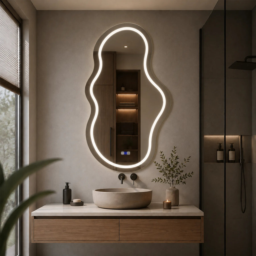 Oglinda LED Asimetrica v3 - Gama Reyze Salono