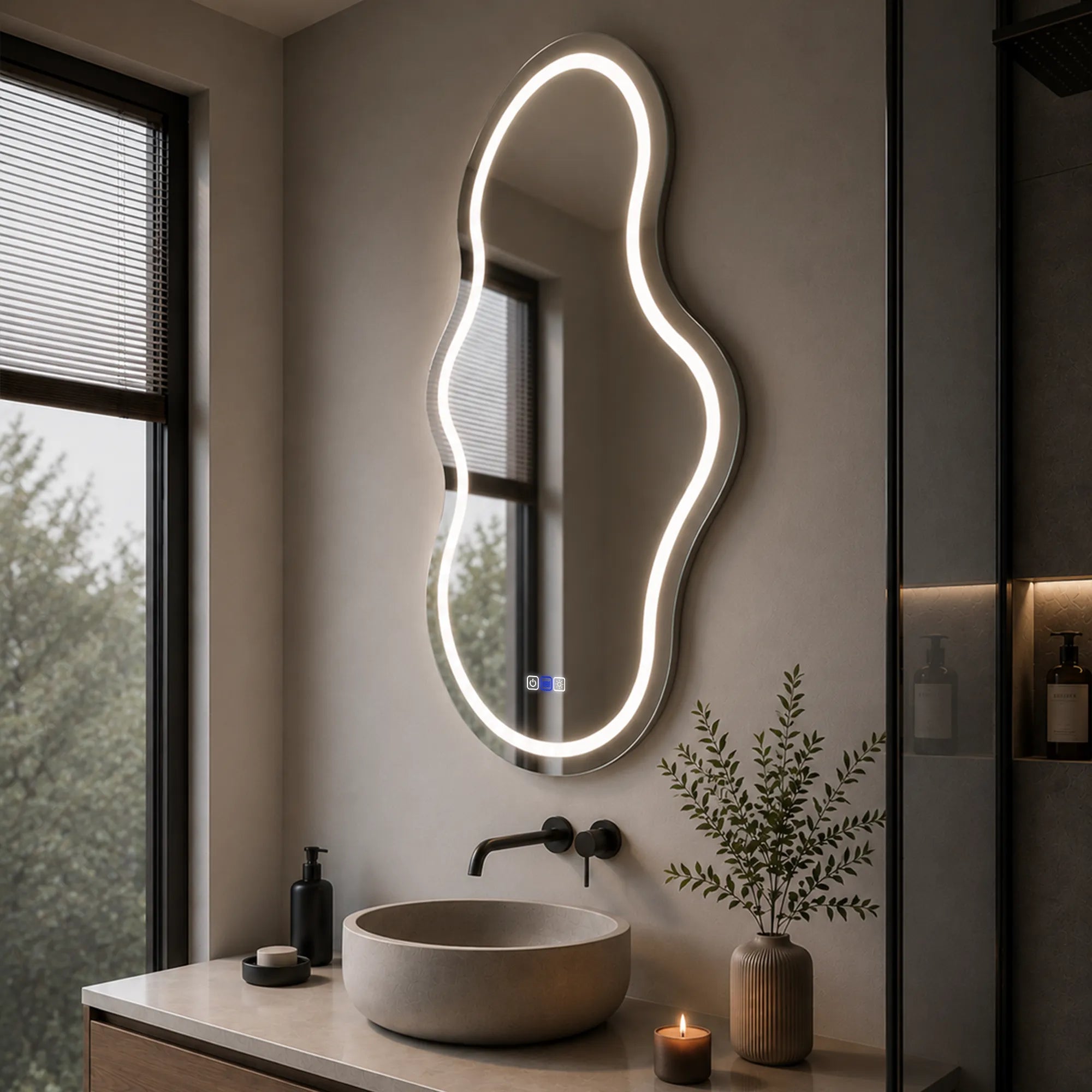 Oglinda LED Asimetrica v3 - Gama Reyze Salono