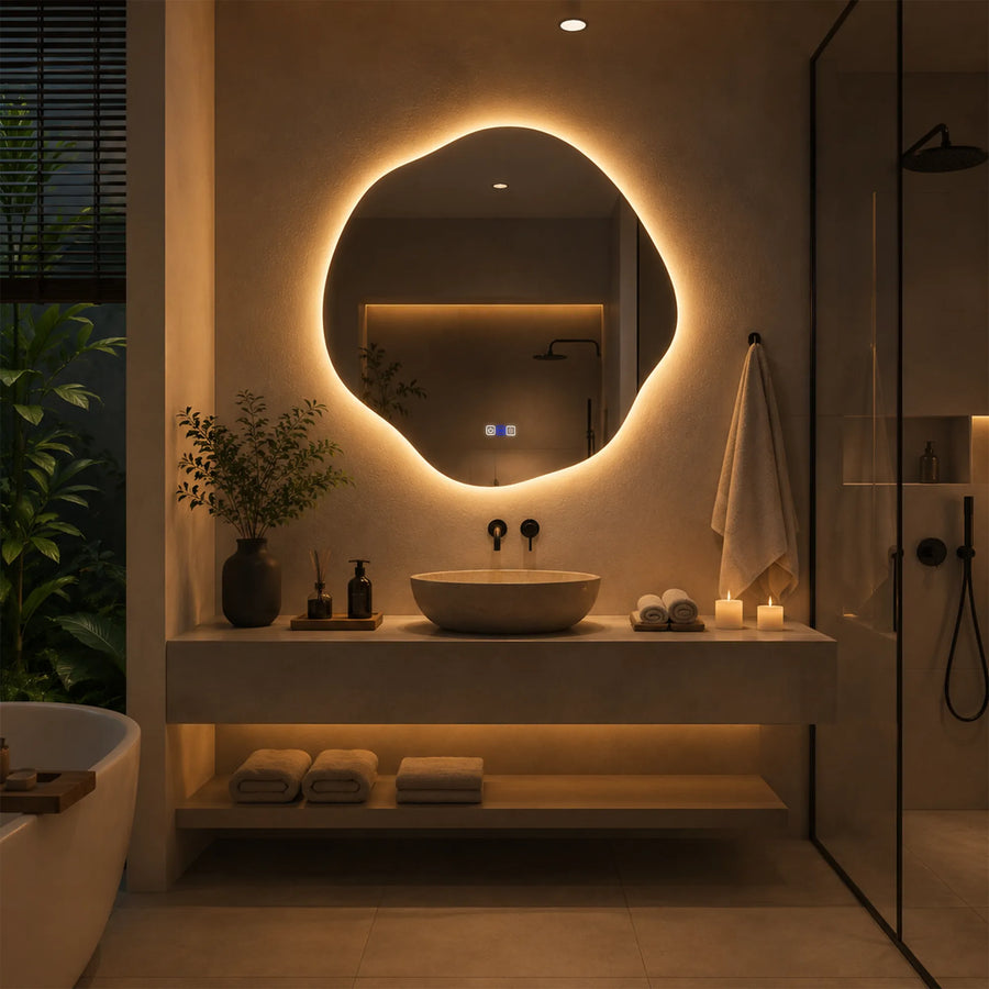 Oglinda LED Asimetrica v5 - Gama Reyze Ambient
