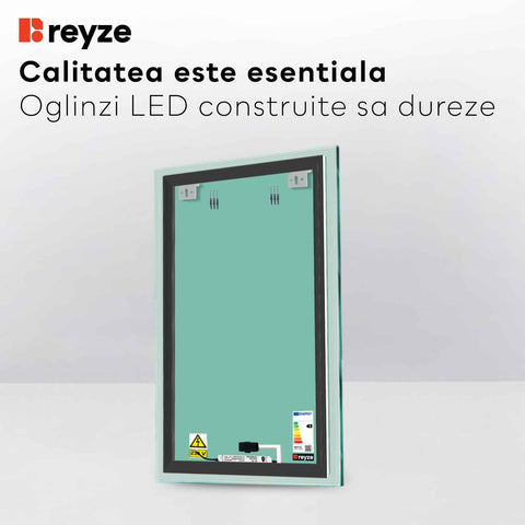 Oglinda LED Verticala, Touch LED, Dimare, LED 4000K Neutru - Gama Edge Model 1
