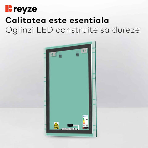Oglinda LED Verticala, Touch LED, Dimare, LED 4000K Neutru - Gama Edge Model 3