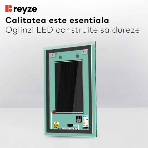 Oglinda LED Verticala, Touch LED, Dimare, Dezaburire, LED 3000K Cald - Gama Edge Model 5