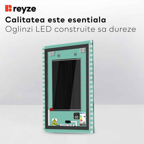 Oglinda LED Verticala, Touch LED, Dimare, Dezaburire, LED 6000K Rece - Gama Edge Model 6