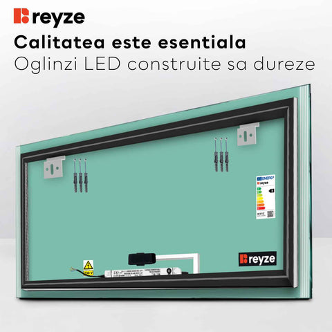 Oglinda LED Orizontala, Touch LED, Dimare, LED 4000K Neutru - Gama Edge Model 7