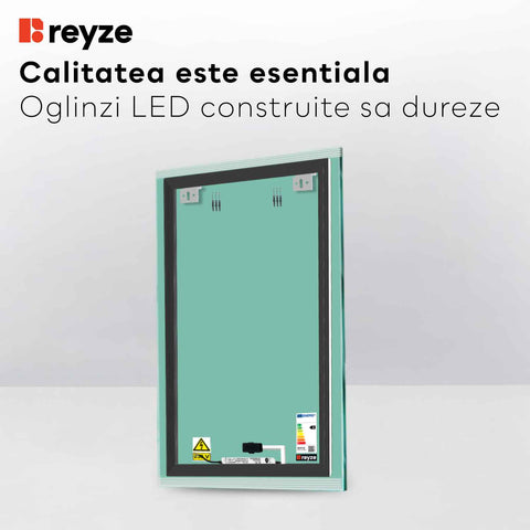 Oglinda LED Verticala, Touch LED, Dimare, LED 4000K Neutru - Gama Edge Model 8