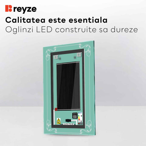 Oglinda LED Verticala, Touch LED, Dimare, Dezaburire, LED 6000K Rece - Gama Good Vibes Model 5