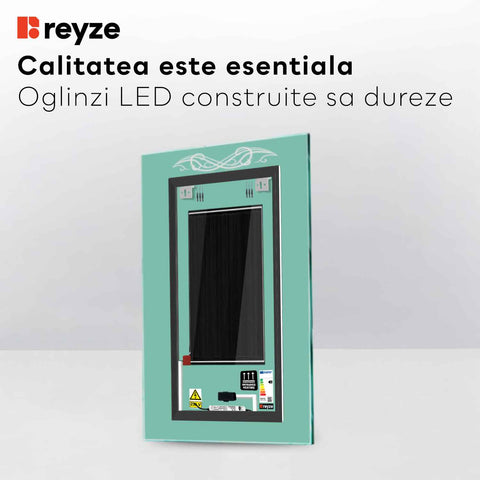 Oglinda LED Verticala, Touch LED, Dimare, Dezaburire, LED 6000K Rece - Gama Good Vibes Model 6