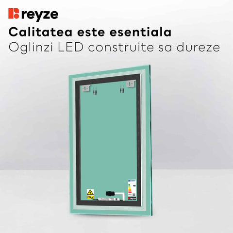 Oglinda LED Verticala, Touch LED, Dimare, LED 4000K Neutru - Gama Minimal Model 1