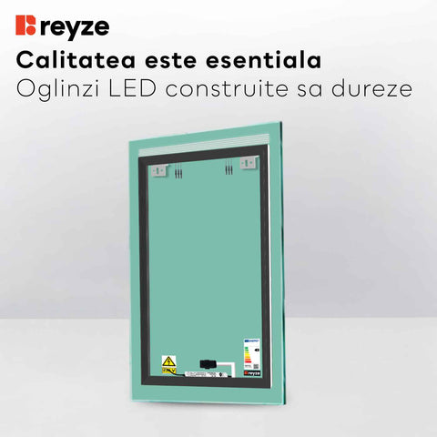 Oglinda LED Verticala, Touch LED, Dimare, LED 6000K Rece - Gama Minimal Model 5