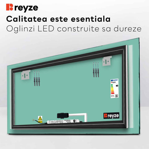 Oglinda LED Orizontala, Touch LED, Dimare, LED 4000K Neutru - Gama Minimal Model 7