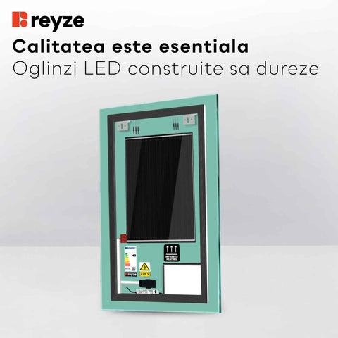 Oglinda LED Verticala, Touch LED, Dimare, Dezaburire, LED 3000K Cald - Gama Motivated Model 1