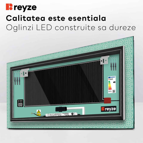 Oglinda LED Orizontala, Touch LED, Dimare, Dezaburire, LED 4000K Neutru - Gama Official Model 1