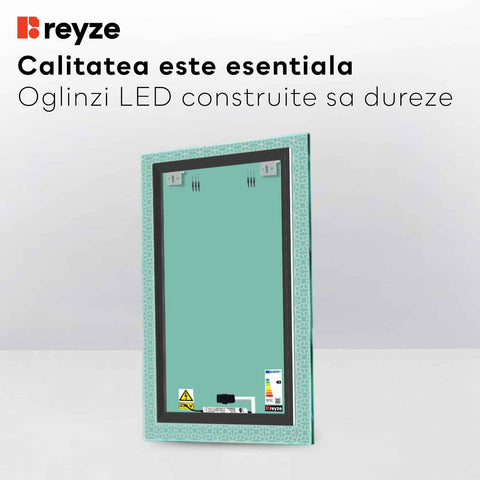 Oglinda LED Verticala, Touch LED, Dimare, LED 4000K Neutru - Gama Official Model 1