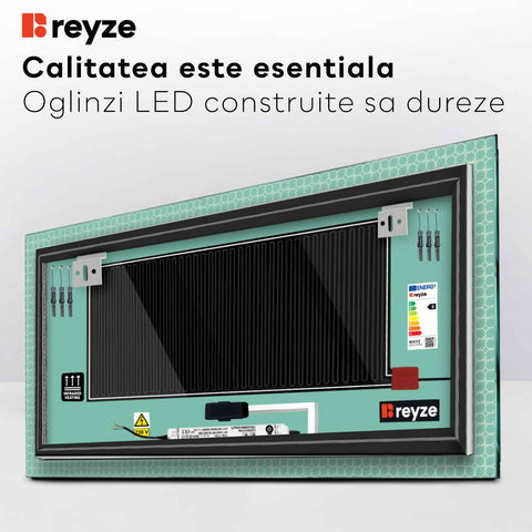 Oglinda LED Orizontala, Touch LED, Dimare, Dezaburire, LED 6000K Rece - Gama Official Model 4