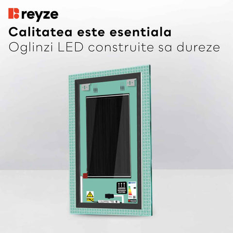 Oglinda LED Verticala, Touch LED, Dimare, Dezaburire, LED 3000K Cald - Gama Official Model 4