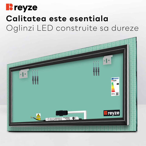 Oglinda LED Orizontala, Touch LED, Dimare, LED 6000K Rece - Gama Official Model 5
