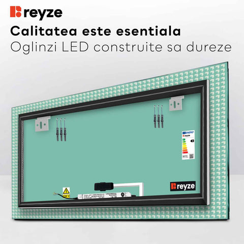 Oglinda LED Orizontala, Touch LED, Dimare, LED 6000K Rece - Gama Official Model 6