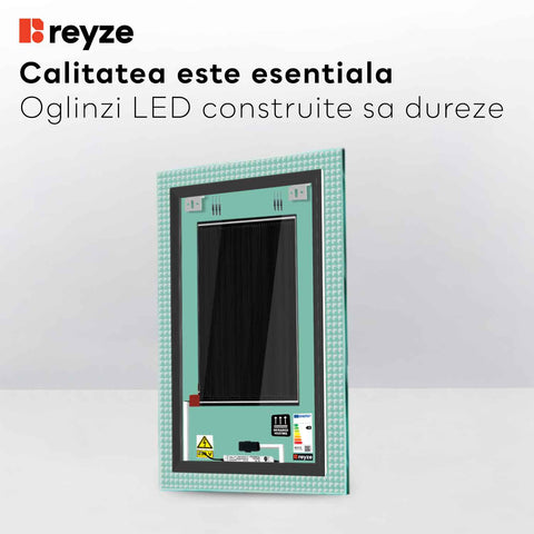 Oglinda LED Verticala, Touch LED, Dimare, Dezaburire, LED 6000K Rece - Gama Official Model 6