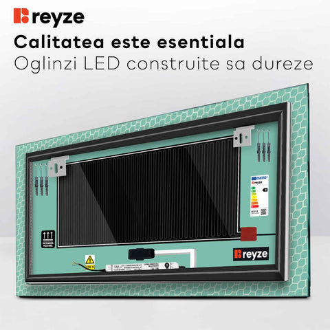 Oglinda LED Orizontala, Touch LED, Dimare, Dezaburire, LED 6000K Rece - Gama Official Model 7
