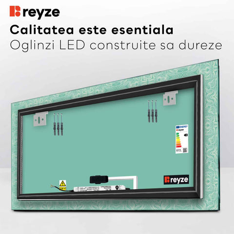 Oglinda LED Orizontala, Touch LED, Dimare, LED 4000K Neutru - Gama Official Model 8