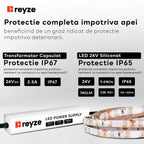 Oglinda LED patrata 80x80 cm LED neutru Gama Ambient Model 1 cu buton touch