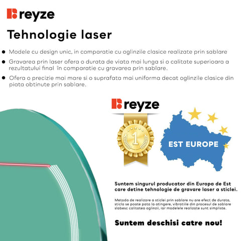 Oglinda LED rotunda 100x100 cm cu lumina LED neutra Gama Salono Model 1 fara butoane - Reyze