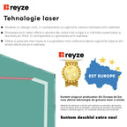 Oglinda LED verticala 80x90 cm cu lumina LED neutra Gama Good Vibes Model 8 fara butoane - Reyze