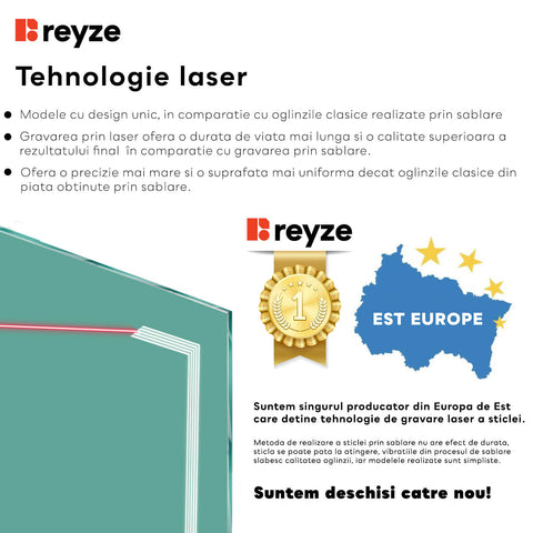 Oglinda LED verticala 50x100 cm cu lumina LED neutra Gama Good Vibes Model 8 cu butoane touch si dezaburire - Reyze