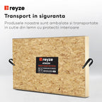 Oglinda LED verticala 80x90 cm cu lumina LED neutra Gama Good Vibes Model 8 fara butoane - Reyze