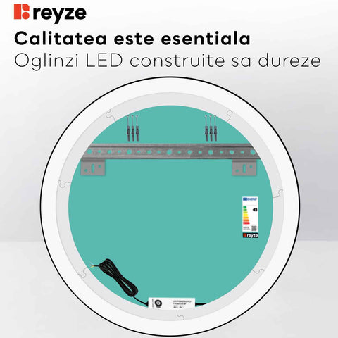 Oglinda LED Rotunda, Fara functii, LED 6000K Rece - Gama Salono Model 1